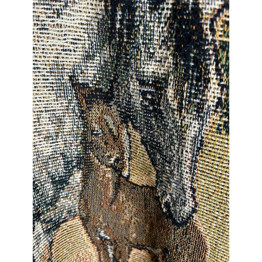 Sugar Street Weavers Vintage Cardigan Sweater XL Horse Tapestry EUC - Picture 14 of 16